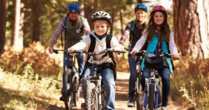 Family cycling